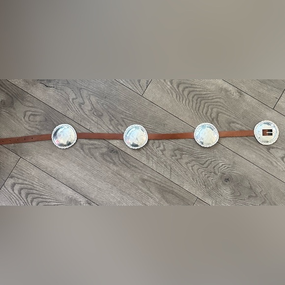 Zara Leather Belt with Hewn brown main image 5